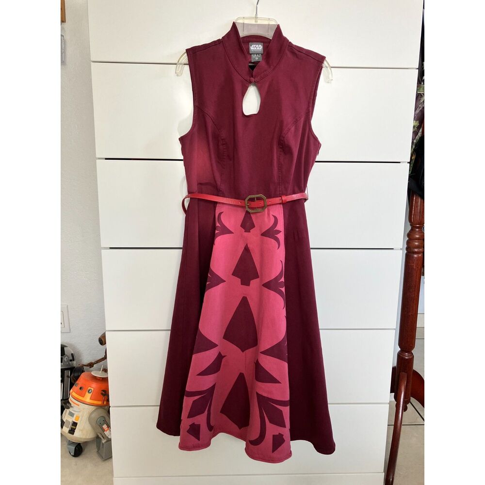 Her Universe Disney Star Clone Wars Ahsoka Tano Retro Dress w Belt Size Small